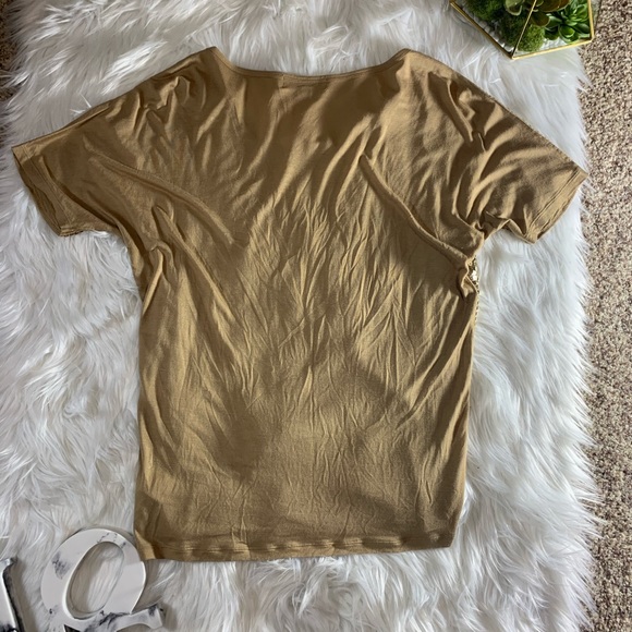 MICHAEL BY MICHAEL KORS GOLD SEQUINS TOP - Picture 6 of 6